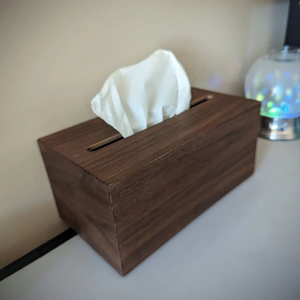 Boîte de rangement pour mouchoirs en bois faite à la main, style vintage, avec des sculptures complexes, écologique, durable, décoration pour le salon - Product Image 1