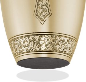 Urne funéraire royale en aluminium pour adultes, décorative, pour cendres, avec un artisanat artistique de qualité supérieure - Product Image 3