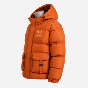 <b>Mens</b> Hooded <b>Thin</b> Lightweight Oversized Puffer <b>Jacket</b> Windproof Water Resistant Fabric Comfortable Fit Winter Sports Travel - Product Image 3