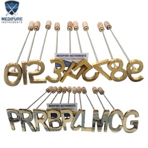 Heavy Duty Livestock Branding Irons Numbers and Alphabet Letters <b>Set</b> Reusable Veterinary Instruments - Product Image 1