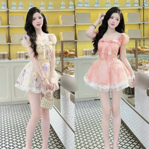 เดรสยาวแขนสั้นผ้าเนื้อดีสำหรับผู้หญิง ดีไซน์เรียบหรู ดูเซ็กซี่ ซักได้ เหมาะสำหรับโอกาสต่างๆ ทั้งแบบลำลองและเป็นทางการ - Product Image 2