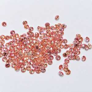 เพชรกลมสีชมพู CVD ผลิตในห้องปฏิบัติการ ขายส่ง ขนาดผสม 0.10ct-0.70ct สำหรับการผลิตเครื่องประดับ - Product Image 3