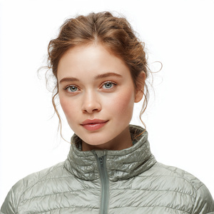 Outerwear Down <b>Padded</b> Coat Women's Warm Up <b>Padded</b> Jacket Tops Ladies High Quality Zipper Down <b>Padded</b> Jacket Tops Women's - Product Image 3