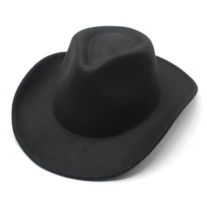 Chapeau Fedora Unisexe en Feutre à Large Bord Style Classique pour Fêtes, Tenues Décontractées Professionnelles, Sorties, Pêche, Motif Uni, Chapeau de Cowboy - Product Image 1