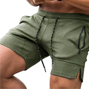 Shorts de sport pour hommes en mélange coton-polyester, respirants, personnalisables avec logo, pour la course et la gym, vente en gros - Product Image 4