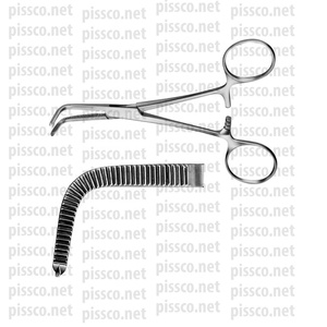 Pinces Bulldog coudées 40mm, pinces chirurgicales courbes et droites, emballage personnalisé fabriqué par Pissco Pakistan - Product Image 5