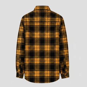 Camisa de Franela a Cuadros de Manga Larga para Hombre, de Alta Calidad, Corte Regular, Informal, de Algodón, con Botones - Product Image 6
