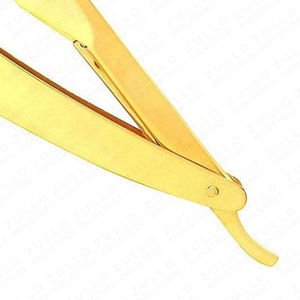 Wholesale Vintage Straight Barber <b>Razor</b> Stainless Steel Folding Wooden Handle Shaving Customized Logo - Product Image 5