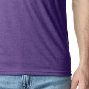 Camiseta Morada con Cuello en V para Hombre, Suave, Transpirable, de Algodón, Manga Corta, Informal, para Uso Diario, con Logotipo Personalizado, Lisa, Ligera y Cómoda - Product Image 6