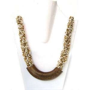 Collier chaîne à maillons en perles de verre indiennes Aura Fusion Majestueuse, Bijoux artisanaux personnalisés pour mariage et fête, pour femmes, Meilleur prix de gros - Product Image 4