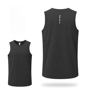 Chalecos Deportivos para Hombre con Logotipo Personalizado, Secado Rápido, Color Sólido, Cuello Redondo, Ropa para Correr, Gimnasio, Fitness, Entrenamiento - Product Image 5