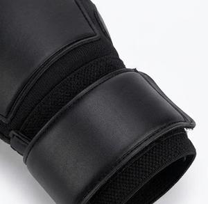 Guantes de Portero Negros Completamente en Látex y Cuero PU, con Protección para los Dedos y Logotipo Personalizado - Product Image 3