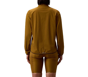 SPRINT SPORTS Unisex Full Zip Windproof Eco-Friendly Quick Dry <b>Cycling</b> <b>Jacket</b> Long Sleeve Mustard Color 100% Polyester Adult - Product Image 2