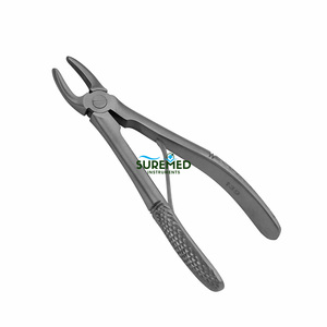 Pinzas de Extracción Pediátricas SureMed Instruments 139C, Patrón Inglés, Acero Inoxidable, Instrumento Quirúrgico para Extracción de Dientes en Niños - Product Image 1