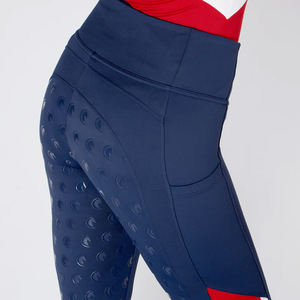 Leggings de Equitación Personalizados, Transpirables, de Compresión, Cintura Alta, Elásticos, de Algodón y Spandex, Fabricante OEM - Product Image 3