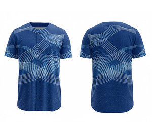 Jersey de Béisbol Personalizado Premium, Ropa Deportiva con Botones, Proveedor Mayorista, Jersey con Logotipo y Números Personalizados | Poliéster Transpirable - Product Image 1
