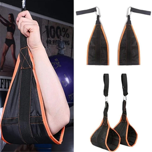 Custom Logo Heavy Duty Ab Straps with Steel Hooks, Adjustable Support for Gym, Core Workouts, Weightlifting - Product Image 5