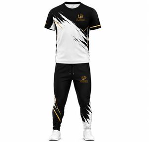 Conjunto Deportivo Personalizado de Camiseta y Pantalones Deportivos de Poliéster Sublimado para Hombre, Ropa Deportiva para Entrenamiento, Gimnasio, Running, Casual, OEM, ODM - Product Image 1