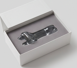 Support à cuillère en forme de chien teckel en cristal transparent, parfait pour la table et comme support d'ustensiles de cuisine - Product Image 6