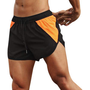 Shorts pour hommes à taille élastique fabriqués en usine, respirants, en coton, coupe classique, décontractés, pour la course à pied, avec logo personnalisé - Product Image 4