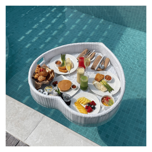 Natural Woven Rattan <b>Breakfast</b> <b>Tray</b> | Rectangle Food Serving & Storage <b>Tray</b> for Hotels, Resorts & Restaurants - Product Image 6
