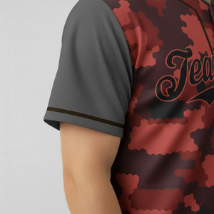 Custom Classic American Printed Baseball Jerseys 100% <b>Polyester</b> High Quality Quick Dry Blank Custom Brand Name OEM Wholesale - Product Image 4