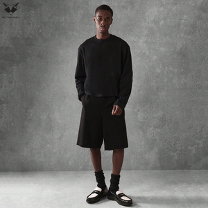 Chemises tendance à manches longues pour hommes 2026, T-shirts décontractés noirs unis à manches longues pour l'extérieur, vente en gros au meilleur prix - Product Image 3
