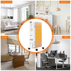 Chauffage électrique 1500W avec protection de sécurité et 3 niveaux de chaleur - Product Image 5