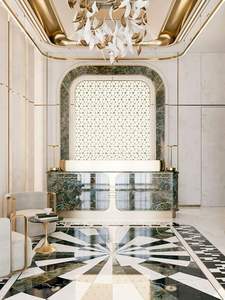 Diseño de Piso Antideslizante con Incrustaciones de Mármol Natural de Primera Calidad para Espacios de Lujo y Hospitales - Product Image 2