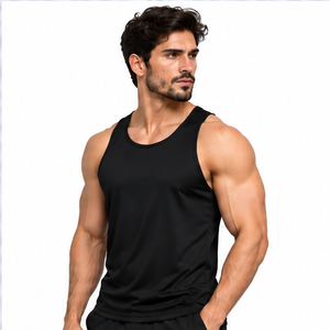 Mens Gym Tank Top High Quality Breathable <b>Muscle</b> <b>Vest</b> Quick Dry Fitness Sportswear Sleeveless Singlet Custom Logo Plus Size OEM - Product Image 4
