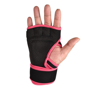 Gants de sport demi-doigts en néoprène avec sangle de poignet réglable pour la musculation, unisexes et de qualité supérieure - Product Image 2
