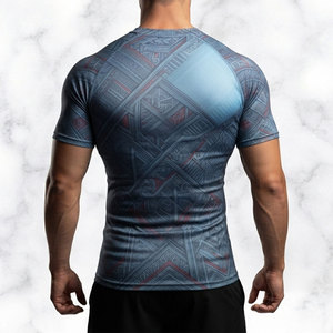 Camiseta de Compresión para Hombre, Fabricada por Sewing Hub Industry, Antiarrugas, Transpirable, Textura Suave, Tejido Duradero - Product Image 2