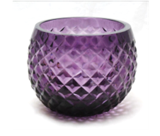 แจกันแก้วทรงเหลี่ยมทันสมัยพร้อมดีไซน์ลายเพชรที่เป็นเอกลักษณ์ - Product Image 3