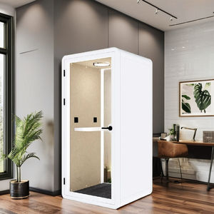 Cabinas Acústicas Insonorizadas para Oficina QUAD con Sistema de Iluminación LED, Diseño Minimalista, Cabinas Telefónicas HiPod para Privacidad, Marco de Aluminio - Product Image 1