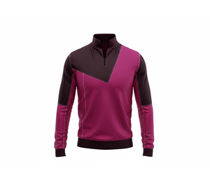 Veste de sport respirante en toile pour hommes, femmes et jeunes, vêtements de sport à séchage rapide, veste d'hiver réversible à demi-zip - Product Image 1