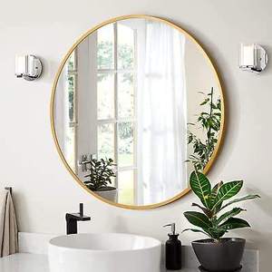 Minimalist <b>Round</b> <b>Wall</b> <b>Mirror</b> Modern Home Decor <b>Mirror</b> for Bathroom Bedroom and Entryway At Best Price - Product Image 1