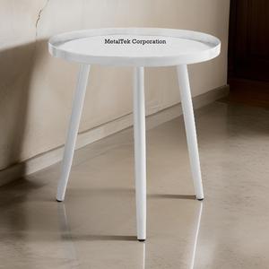 Modern Round Metal Coffee <b>Table</b> Nordic <b>White</b> Side <b>Table</b> for Living Room Small Luxury Tea <b>Table</b> Decorative Minimalist <b>End</b> <b>Tables</b> - Product Image 5