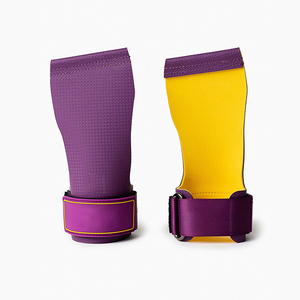 Guantes de Neopreno sin Dedos con Agarre de Palma de Cuero y Correa de Muñeca Ajustable para Ejercicio, con Soporte para Logotipo Personalizado - Product Image 6