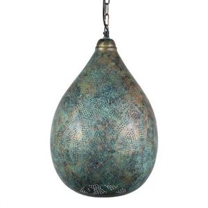 Antique Look <b>Moroccan</b> Iron <b>Lantern</b> with Distressed Finish for Rustic Home Decoration Theme - Product Image 3