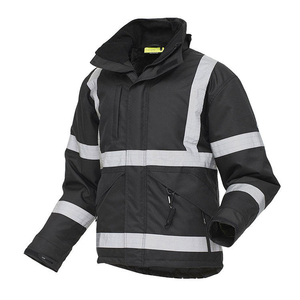 Neon reflective safety <b>hoodie</b> <b>hi</b>-<b>vis</b> workwear for construction teams - Product Image 2