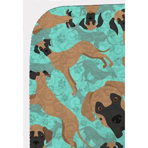 Fawn Great Dane Quilted <b>Throw</b> Blanket 50x60 Artwork Pattern Soft and Lightweight <b>Throw</b> <b>for</b> Bed <b>Couch</b> Sofa <b>for</b> Pets - Product Image 5