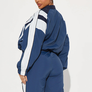 Tracksuit Set Fashion <b>Workout</b> Sweat Suit Long Sleeve Windbreaker <b>Jackets</b> and Pants 2 Piece Waterproof Outfit Cheap Price - Product Image 4