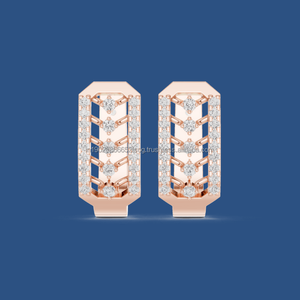 Pendientes de gota de círculo de plata cepillada minimalista Moreman Jewels 14K - Product Image 1