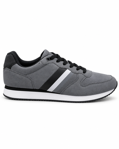 Zapatillas Deportivas Grises con Cordones para Hombre, Ligeras, Transpirables, de Microfibra, Casuales - Product Image 3
