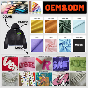 Sudadera con Capucha Personalizada de Alta Calidad, Tejido Waffle de Algodón Grueso, Lavado Ácido, Estilo Vintage, con Diseño de Pedrería, para Invierno - Product Image 6