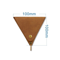 OEM Usine DirectTriangulaire Pliant Porte-clés en Cuir Accessoire Cadeau Boîte de Son pour Logo Personnalisé Coffret Cadeau d'Entreprise Vente en Gros