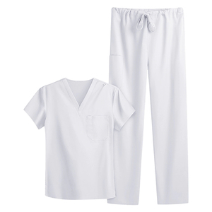 Ensemble d'uniformes d'infirmière professionnels unisexes, doux et extensibles, avec pantalon de jogging élastique et détection d'aiguilles, articles en stock, le meilleur - Product Image 4
