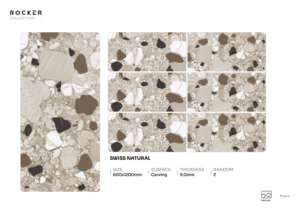 Carreaux de porcelaine sculptés design 600x1200mm 60x120cm 24x48 pouces, grand format, pour projets d'intérieur de luxe - Product Image 4