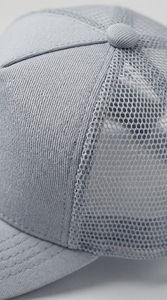 Casquette de baseball en coton lavé style trucker, dos en maille vintage, visière incurvée, ajustable, streetwear décontracté, broderie de logo personnalisée - Product Image 6
