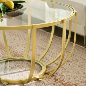 Mesa de Centro Minimalista de Metal con Patas de Acero Resistentes, Superficie Personalizable, Diseño Moderno para Hogar, Hotel, Salón - Moon Star Exports - Product Image 3